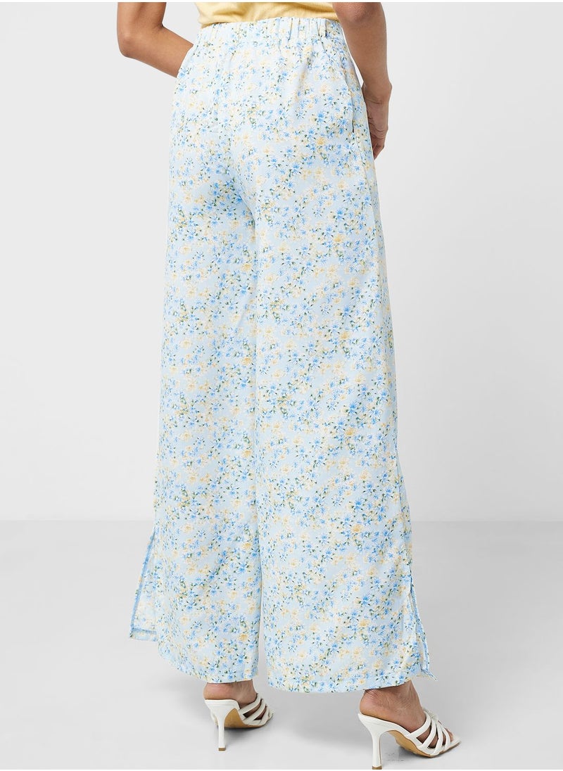 ELLA - Printed Flared Pants - Image 1