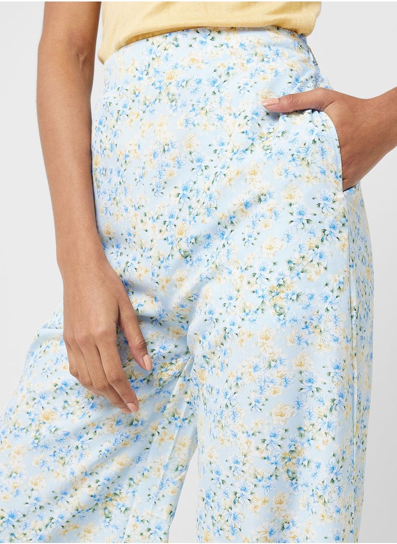 ELLA - Printed Flared Pants - Image 1
