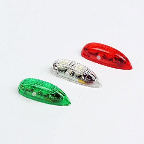 Viloga 3PCSSet LED Light Kit for RC Plane Jet Airplane Aircraft Fix Wing Quadcopter Rechargeable Red Green White LED Flashing Lights Super Bright Little Light for Safe Dusk Flight - Image 1