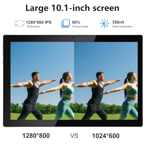 YQSAVIOR Tablet,10.1" Android Tablet with MTK Octa-core Processor 10GB （4GB+6GB Expand） RAM 64GB ROM+1TB Expandable Computer Tablets PC, IPS 1280 * 800 Screen, 2+8MP Dual Camera, WiFi, BT, Pink - Image 5