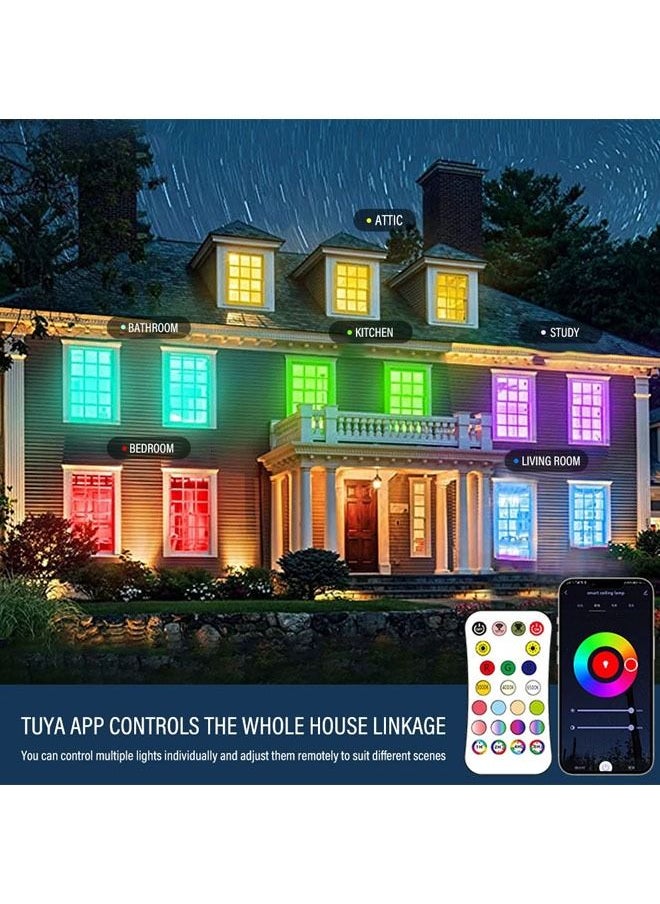 Arabest - Smart Ceiling Light, 12Inch Flush Mount RGB LED Ceiling Lights, Remote Color Changing Ceiling Lamp,2700K-6500K Dimmable - Image 1