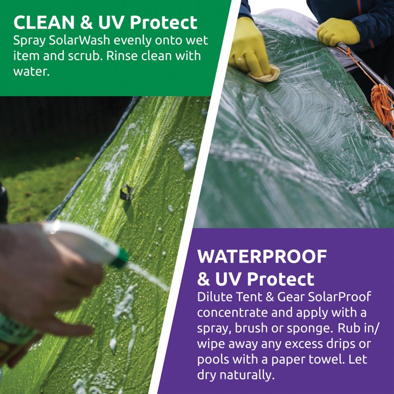 Nikwax Tent & Gear, Tent & Gear Solarproof, 1000ml Concentrate, Waterproofing and UV Protector, Rain Protector, Restores DWR Water Repellency on Outdoor Fabric, Rain Fly, Canvas, Covers, Backpacks - Image 4