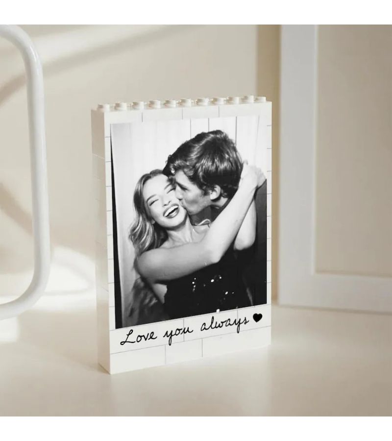 Customized Photo Ornament 6.5x9cm Personalized Gift With Text Couples Anniversary Valentine - Image 4
