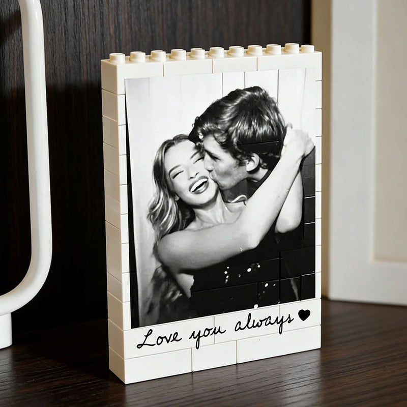 Customized Photo Ornament 6.5x9cm Personalized Gift With Text Couples Anniversary Valentine - Image 3