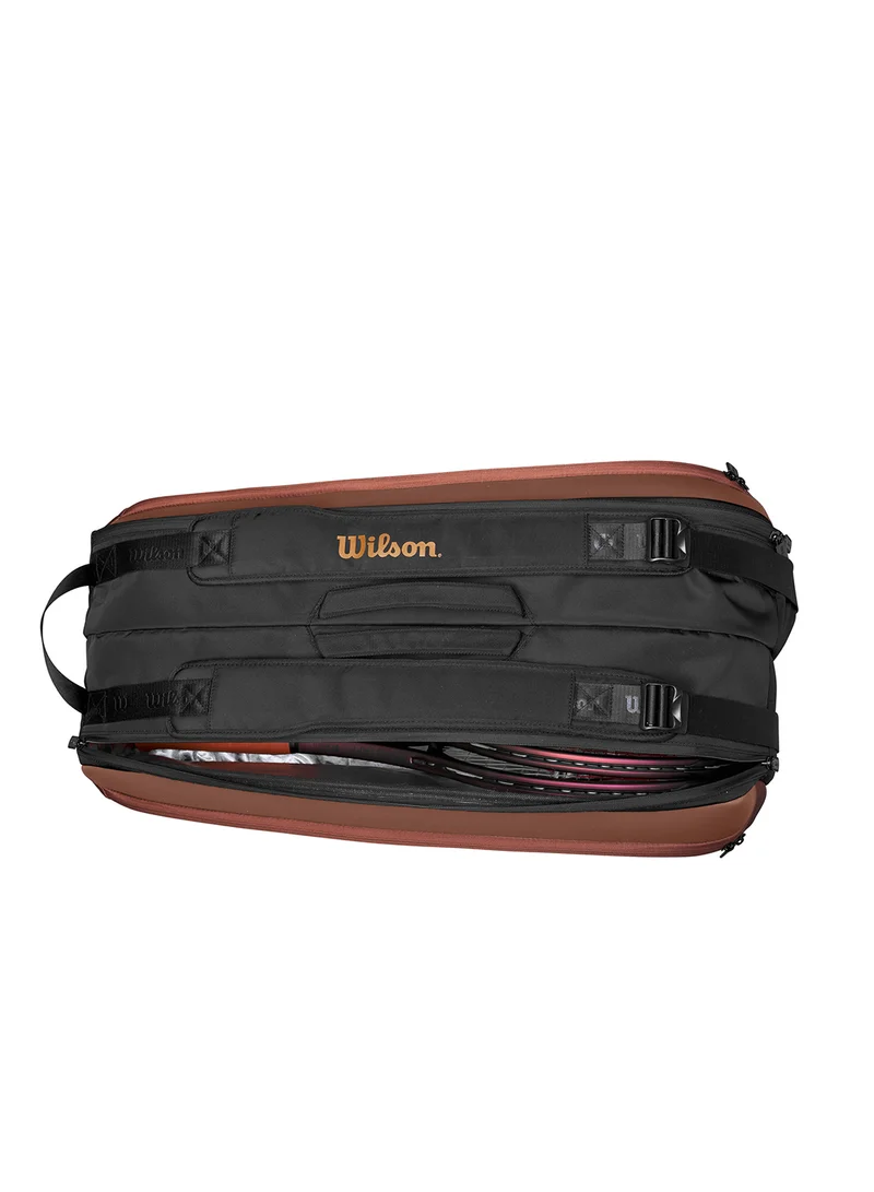 Wilson Brown Pro Staff V14 Super Tour Duffel Bag, Brown, Holds up to 9 Rackets  | Best Price UAE