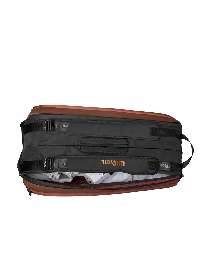 Wilson Brown Pro Staff V14 Super Tour Duffel Bag, Brown, Holds up to 9 Rackets  | Best Price UAE