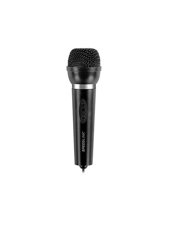 سبيدلينك سبيد لينك SL-8703-BK كابو مكتب وميكروفون يدوي أسود - Image 3