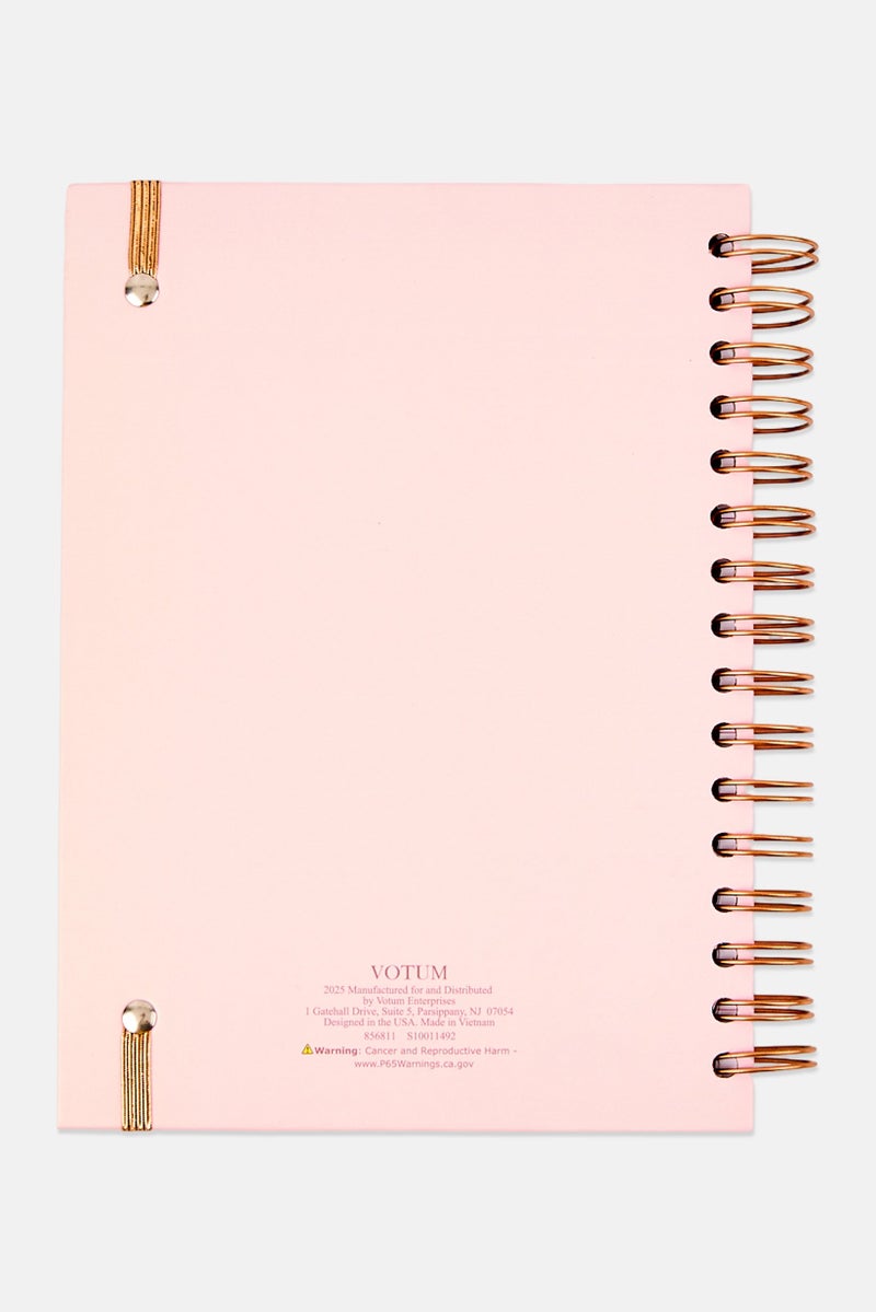 VOTUM Allover Pattern Spiral Notebook, Pink - Image 2