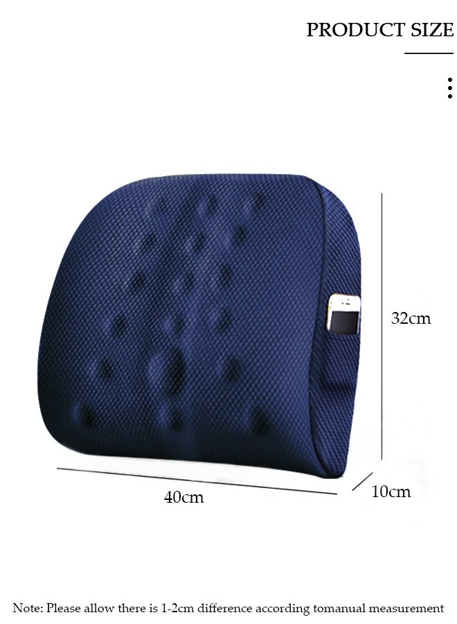 DUNISO Adjustable Lumbar Support Pillow Improve Lower Back PainRelief and Sitting Posture Adjustable Slider Ergonomic Memory Foam Back Cushion for Long Sitting for Office Chair Car Plane - Image 3