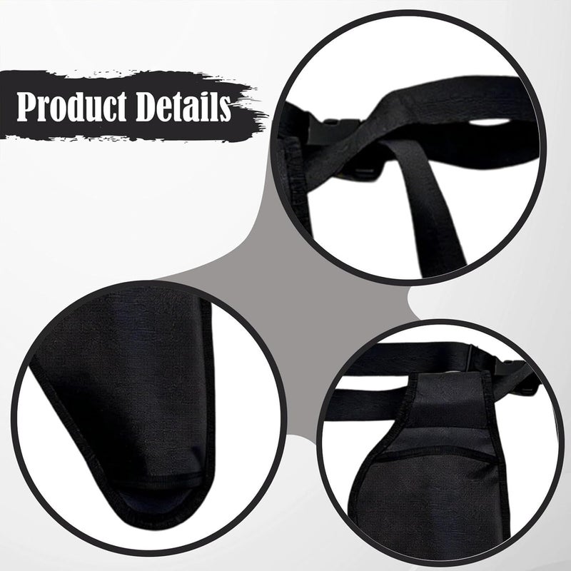 Scissors Sheath 2 Pieces Tool Belt Pouch Adjustable Waist Pruning Shears Pocket Oxford Holder Suitable for Outdoor Engineer Garage Farm Husban, Black - Image 2