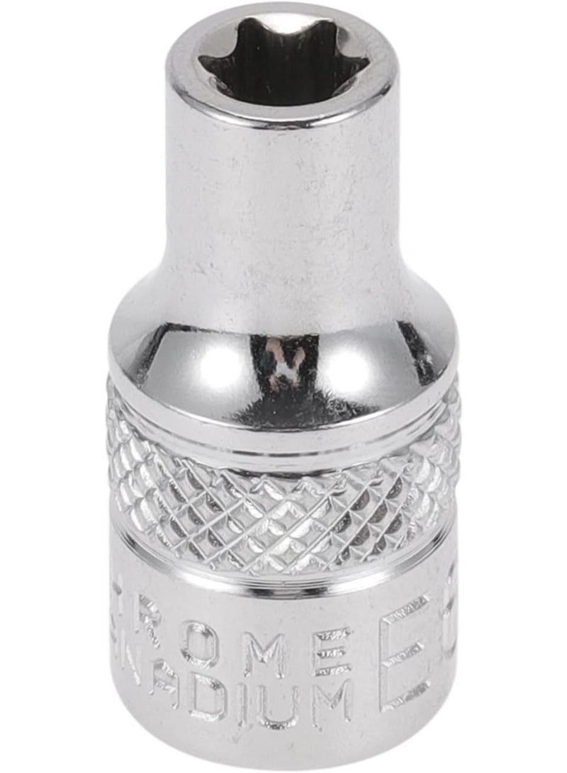 GGOOT Impact Socket 25mm for Car Motorcycle Dirtbike Repair Hardware Tool CR-V Silver Tone Durable 6 Point 9mm 1/4 Inch Drive  - Image 1