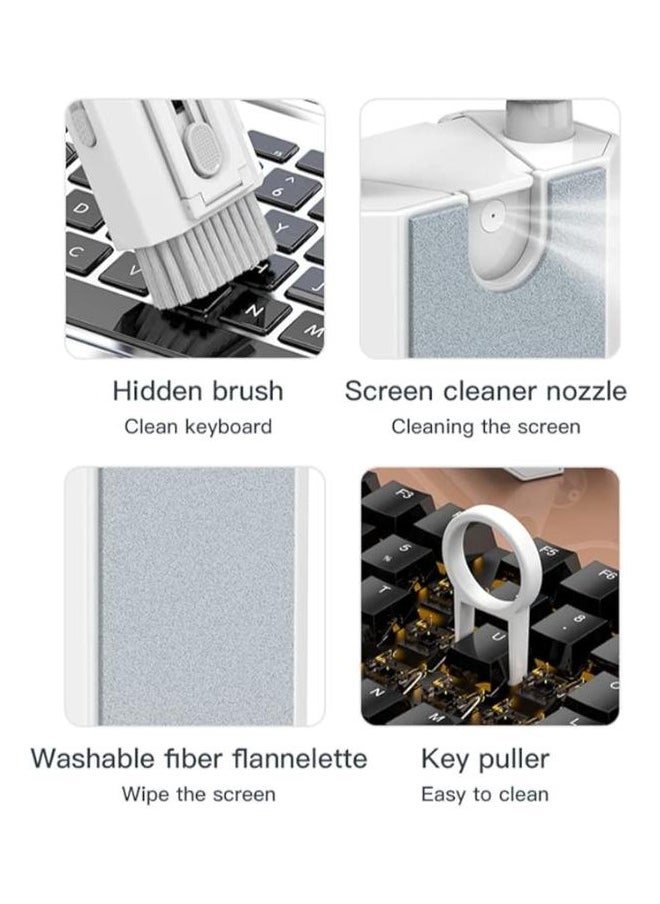 Executive LLC 8 in 1 Cleaner Kit with Spray Upgrade Multifunctional Electronics Keyboard Cleaner Kit Airpod Pro Cleaning Pen Brush Tools for Earbuds MacBook Headphone Earphones iPad iPhone (With Fluid)  - Image 5