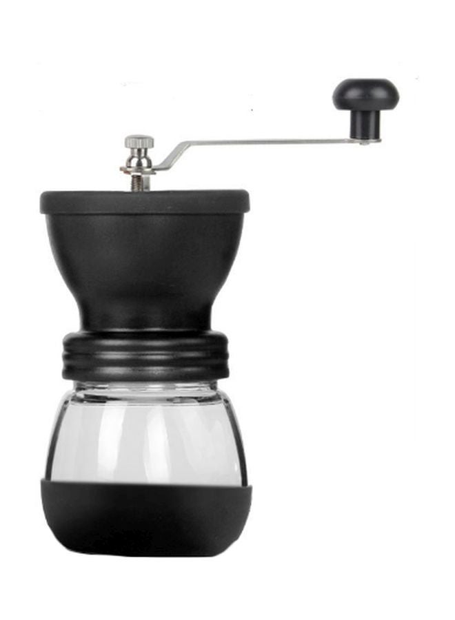 NIBEMINENT Manual Coffee Grinder Black/Clear 19.5x9.5x18.5cm
