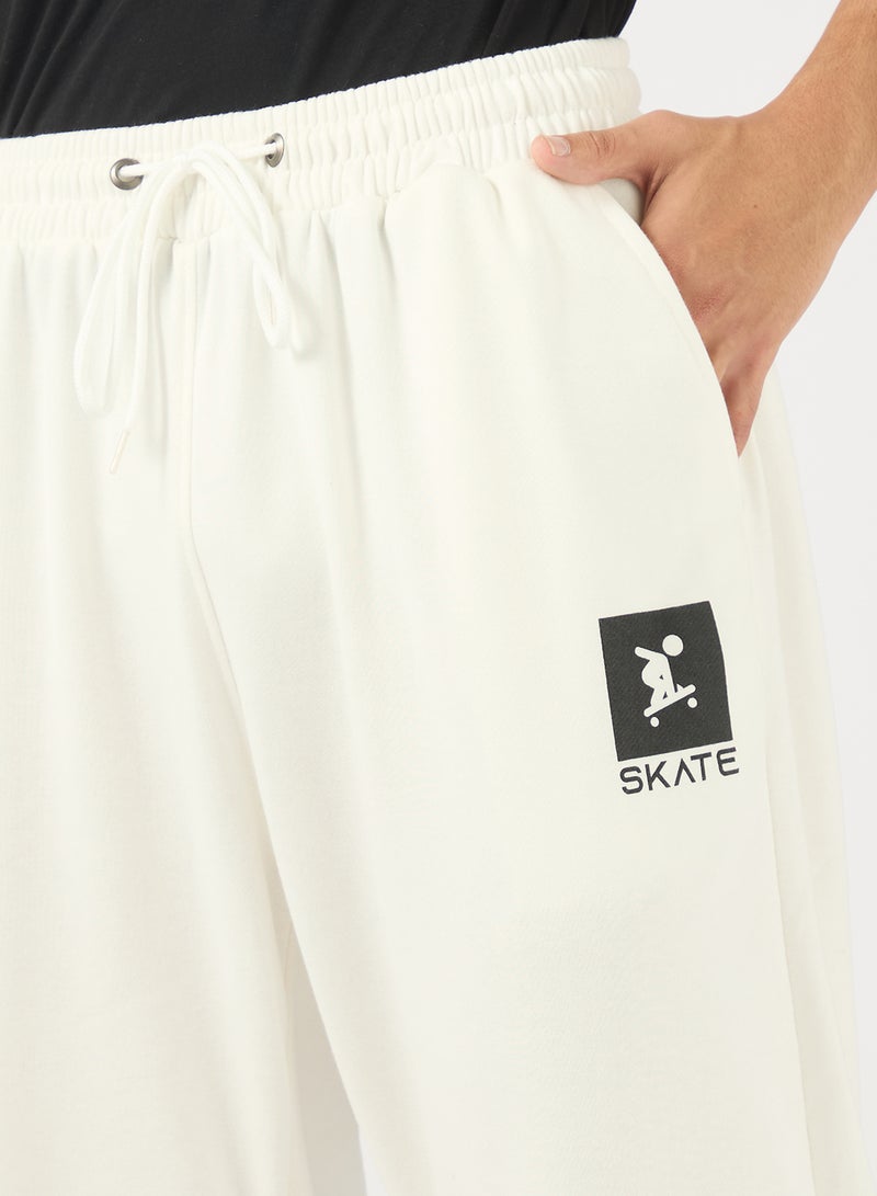 Seventy Five Basics Graphic Print Open Hem Joggers - Image 4