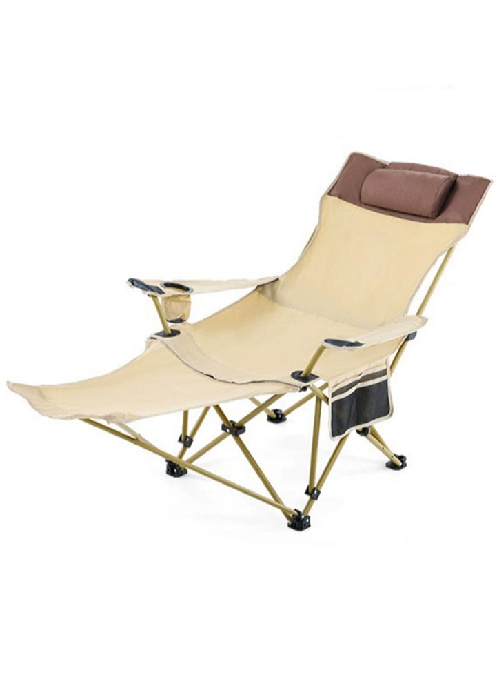 Sharpdo Ultralight High Back Folding Camping Chair, Upgraded All Aluminum Structure, Built-in Pillow, Side Pocket & Carry Bag, Compact & Heavy Duty for Outdoor Backpacking  - Image 1