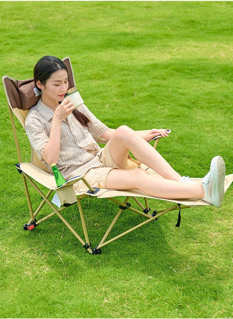 Sharpdo Ultralight High Back Folding Camping Chair, Upgraded All Aluminum Structure, Built-in Pillow, Side Pocket & Carry Bag, Compact & Heavy Duty for Outdoor Backpacking  - Image 3
