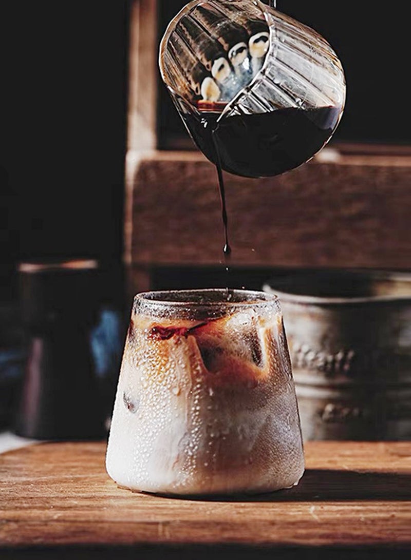 6 - Pack 300ml Clear Heat - Resistant Glass Cups, Durable Drinkware for Hot & Cold Beverages - Image 4