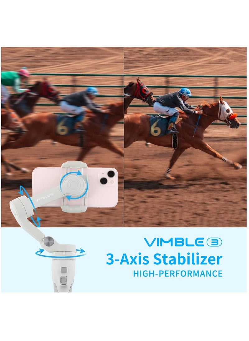 FeiyuTech - FeiyuTech Vimble 3 Smartphone Stabilizer,7.8’’ Built-in Extendable 3 Axis Phone Gimbal, Portable Cellphone Gimbal for Android&iPhone,Huawei MI Samsung,Tiktok Youtube INS Video Tool,Officia-Authourized - Image 1