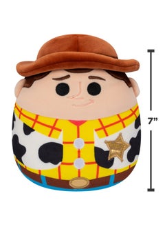 SQUISHMALLOW 7 inch Disney Woody , Officially Licensed Kellytoy Plush Toy, Colorful Soft Toy, Gift for Kids, Girls & Boys  - Image 3