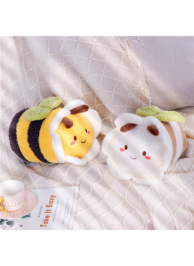 Generic - Ins Bee Pillow Cross Border Flower Bee Doll Girl Heart Flower Cushion Children's Comfort Doll Wholesale-Color:flower Bee]-Height:30*18cm0.2kg - Image 1