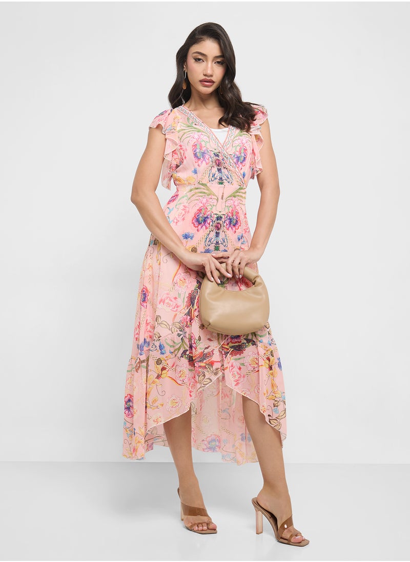 ELLA Floral Print Dress  - Image 4