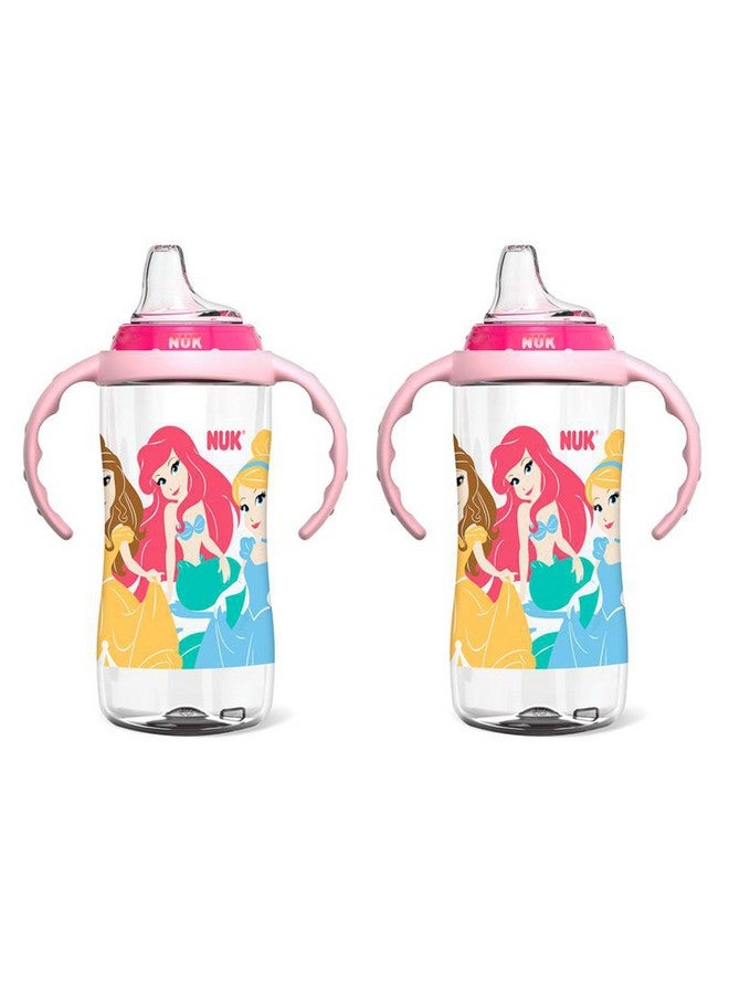 NUK Disney Princess Large Learner Cup 10oz 2pk - BPA Free, Spill Proof Sippy Cup - Image 1