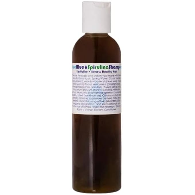 Living Libations - ORGANIC TRUE BLUE SPIRULINA SHAMPOO | NATURAL, PLANT-BASED, CLEAN BEAUTY (4 FL OZ | 120 ML)