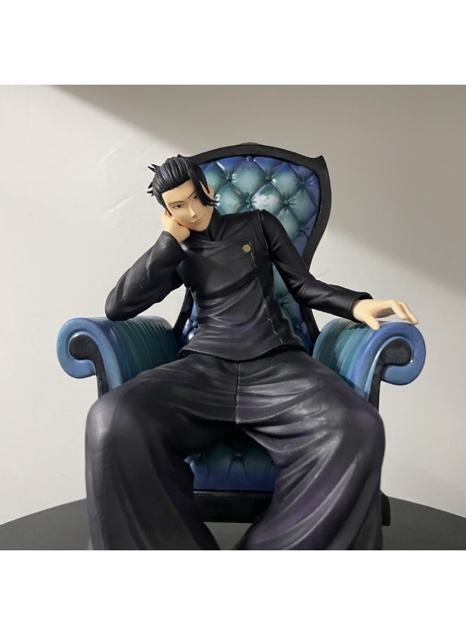 هالامودو جوجوتسو كايسن جلس سوغورو جيتو على شكل أريكة ، ديكور مكتب غامض وهدية عيد ميلاد 24 سم - Image 1