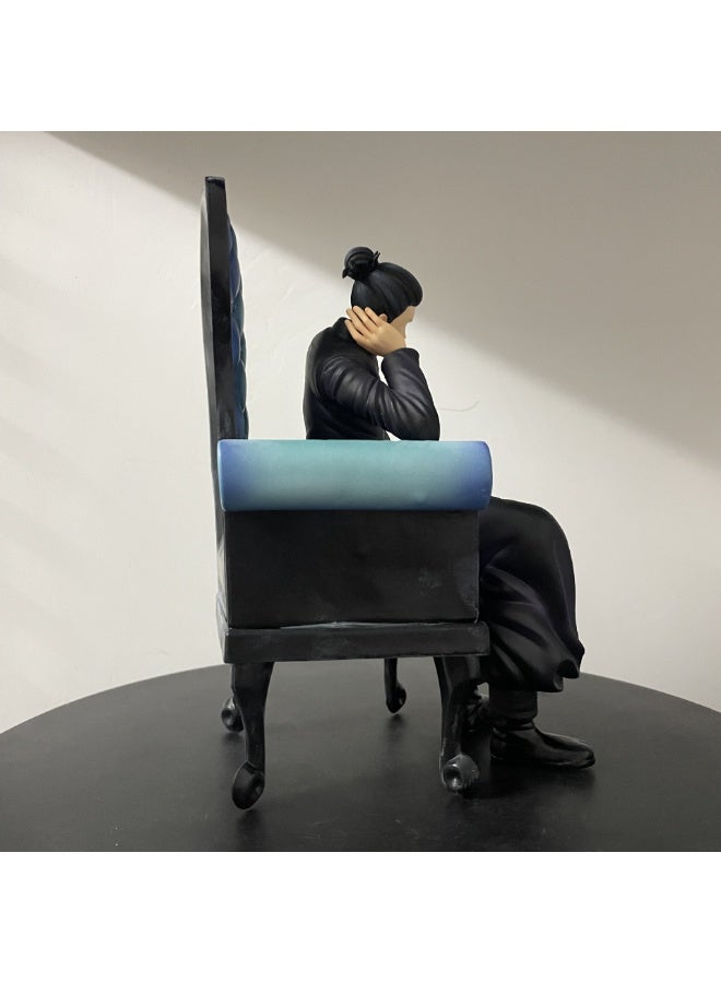 هالامودو جوجوتسو كايسن جلس سوغورو جيتو على شكل أريكة ، ديكور مكتب غامض وهدية عيد ميلاد 24 سم - Image 4