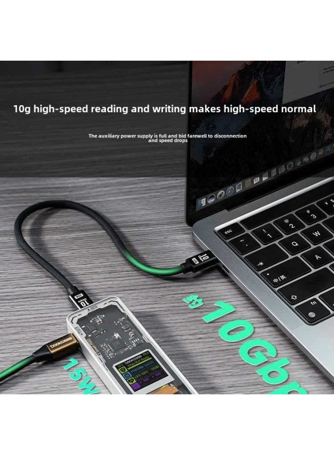 Dockcase Dokees 2280 M2 Solid State Drive Box Ssd Mobile M.2 Laptop Nvme اللون الخارجي: 【مسحوق الحصان الأحمر】 إصدار سريع للغاية - Image 4