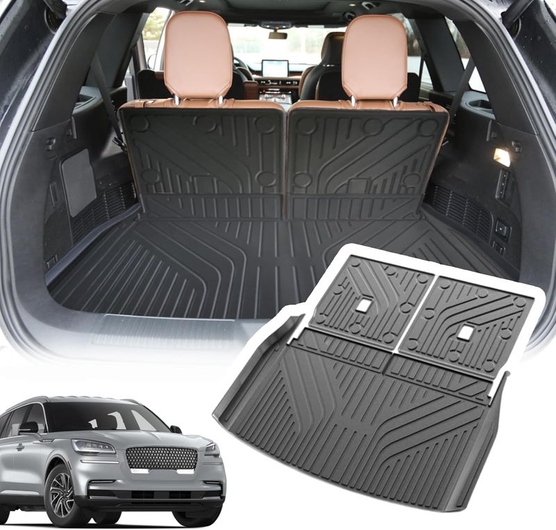 YEBOOCA Cargo Liner for 2020-2024 Lincoln Aviator - Trunk Mat and Back Seat Cover Protector - Image 1