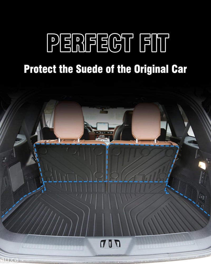 YEBOOCA Cargo Liner for 2020-2024 Lincoln Aviator - Trunk Mat and Back Seat Cover Protector - Image 2
