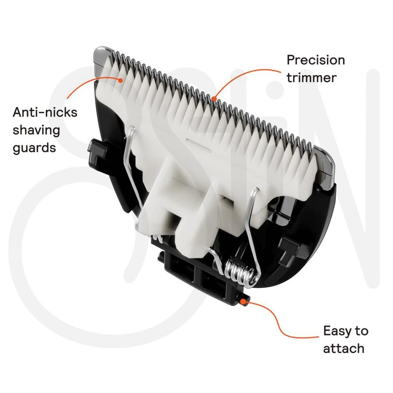 Ostin Beard Trimmer For Men Adjustable Electric Hair Trimmer for Adults With 2 Comb Hair Clipper Cordless Rechargeable Hair Trimmer Kit For Home Use - Image 3