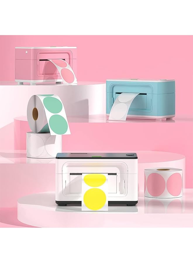 erorex Colorful Round Thermal Label Name Tags Coding For Diy 50.8Mm*50.8Mm 500Pcs Pink - Image 4