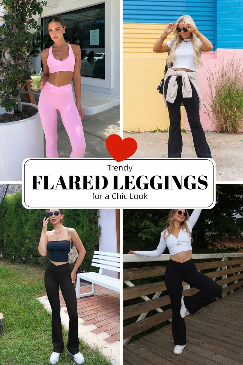 HEGALY Women's Flare Yoga Pants - Crossover Flare Leggings Buttery Soft High Waisted Workout Casual Bootcut Pants Wine Red - Image 4
