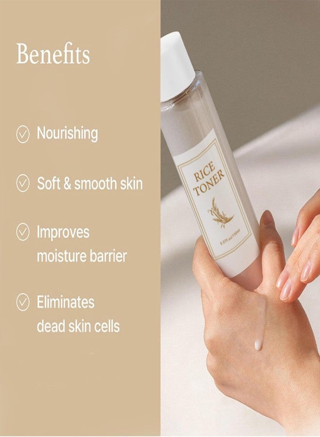 CLY AMS Rice Toner for Face, Rice Hydrating Face Toner for Women & Men, Lightweight Facial Moisturizer Targets Dryness, Dullness, Strengthens Skin Barrier, for Sensitive & Combination Skin - Image 3