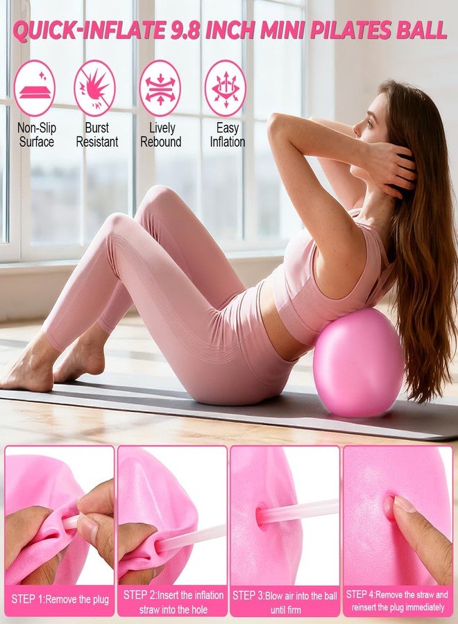 Flickzy Pilates Ring Set for Women, Magic Circle Pilates Rings 12" with Resistance Bands, Pilates Equipment for Home Workout, Pilates Kit for Strength, Toning and Flexibility(Pink,15pcs) - Image 3