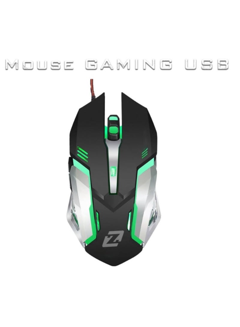 Zero Gaming Mouse 3600 DPI with 6 Buttons and LED Backlight – Metal Design for Gamers - Image 1