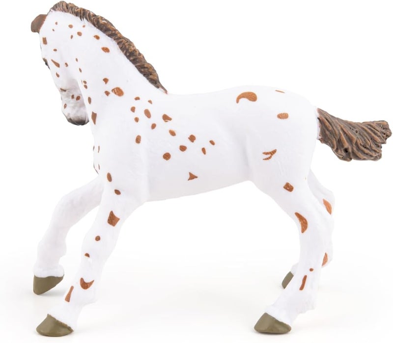 Papo  HandPainted  Figurine  HorsesFoals and Ponies  Brown Appaloosa Foal Figure51510  Collectible  for Children  Suitable for Boys and Girls  from 3 Years Old - Image 4