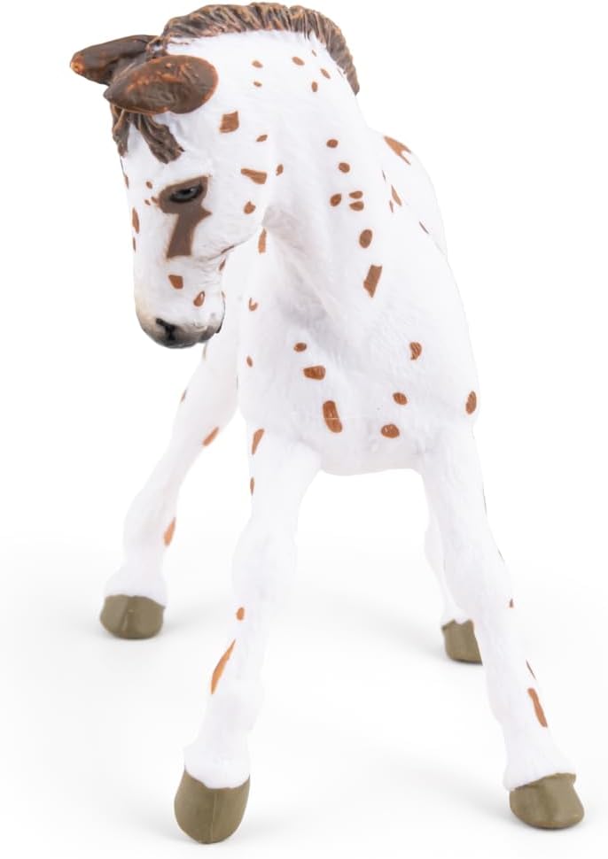 Papo  HandPainted  Figurine  HorsesFoals and Ponies  Brown Appaloosa Foal Figure51510  Collectible  for Children  Suitable for Boys and Girls  from 3 Years Old - Image 2
