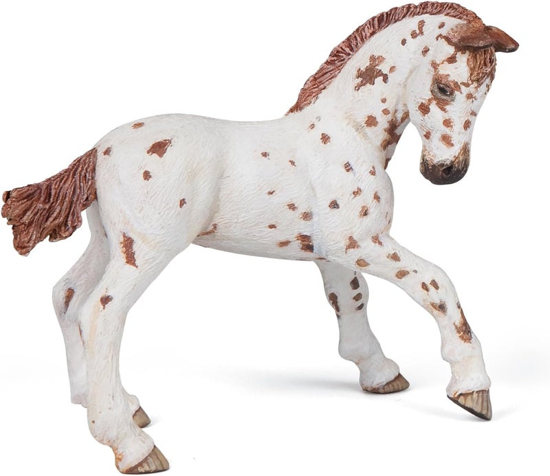 Papo  HandPainted  Figurine  HorsesFoals and Ponies  Brown Appaloosa Foal Figure51510  Collectible  for Children  Suitable for Boys and Girls  from 3 Years Old - Image 1