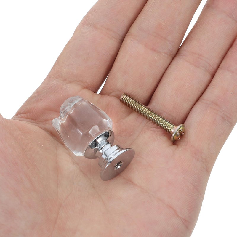 Vintage Floral Crystal Drawer Knobs 2pcs Single Hole Cabinet Pulls Rustic Furniture Handles - Image 4