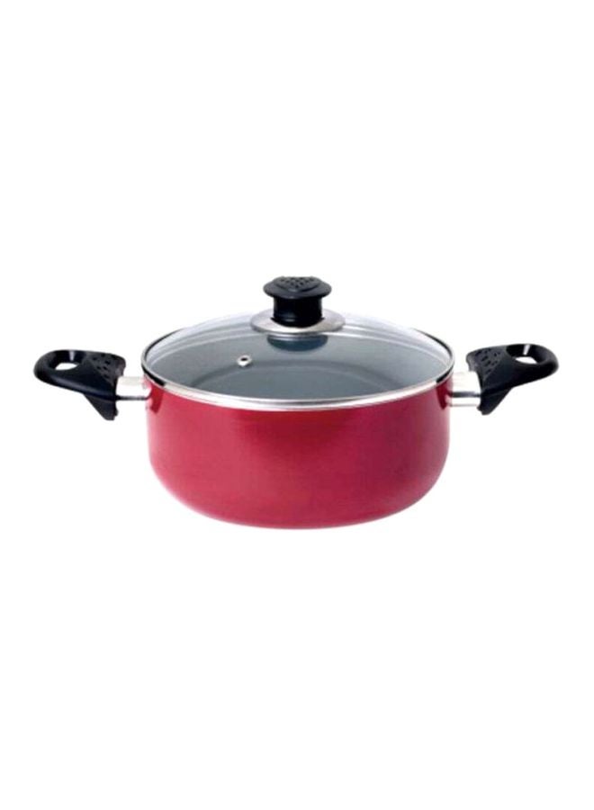Royalford Casserole With Glass Lid Red - Image 1