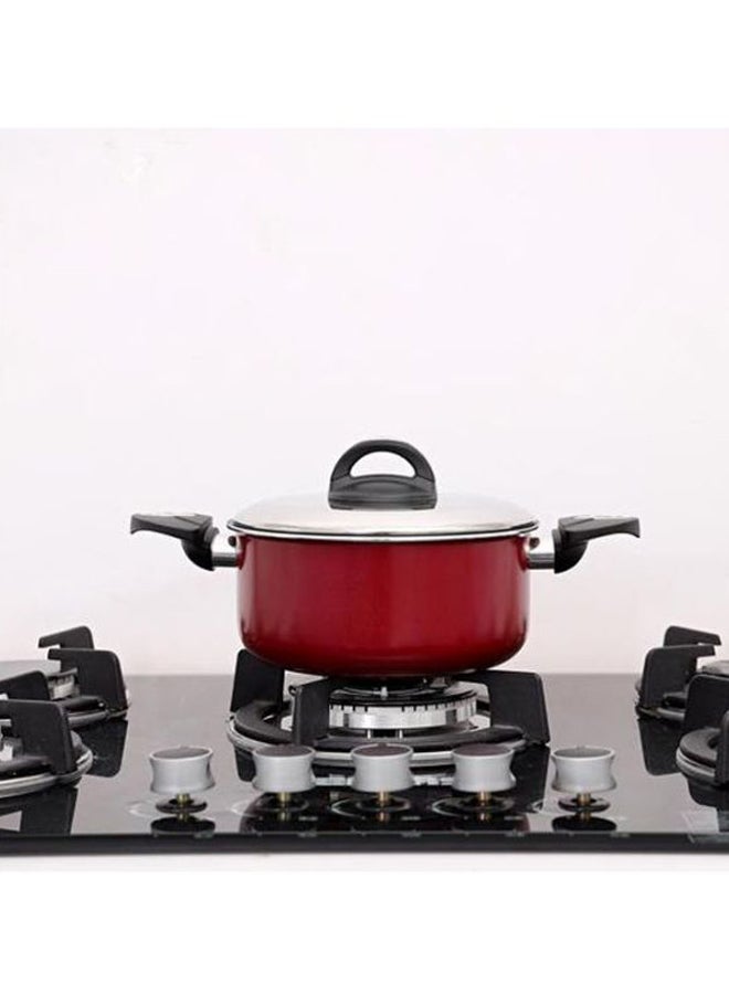 Royalford Casserole With Glass Lid Red - Image 3