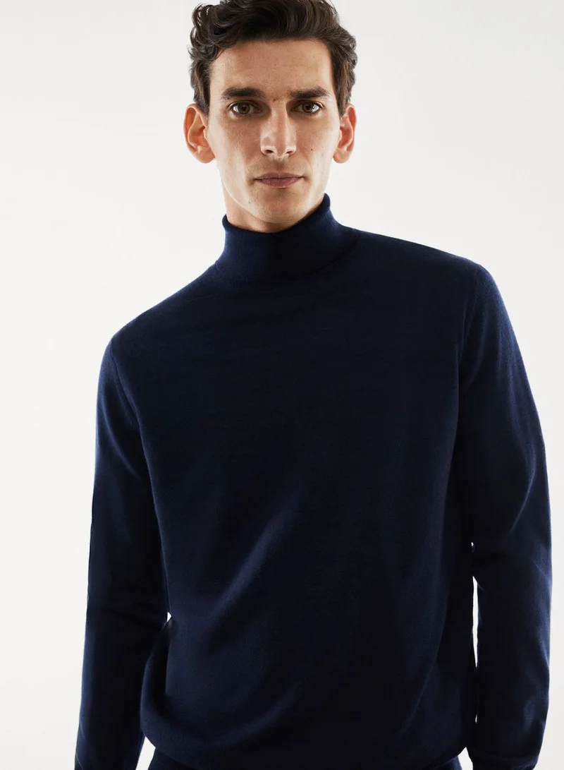 Mango Man Essential Turtle Neck Sweater
