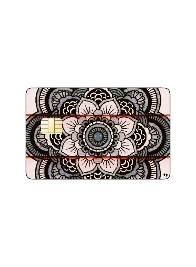 RKN PRINTED BANK CARD STICKER Beautiful Colorful Mandala Drawing - Image 1