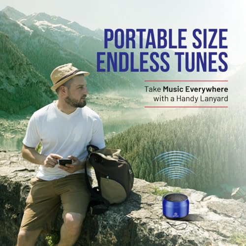 pTron Newly Launched Fusion Hook v2 6W Bluetooth Speaker with 8 Hrs Playtime, 2.04" Neo Driver for Pristine Sound, Mini Size Portable Speaker, BTv5.1 Connectivity, TWS Feature & Type C Charging (Blue) - Image 4