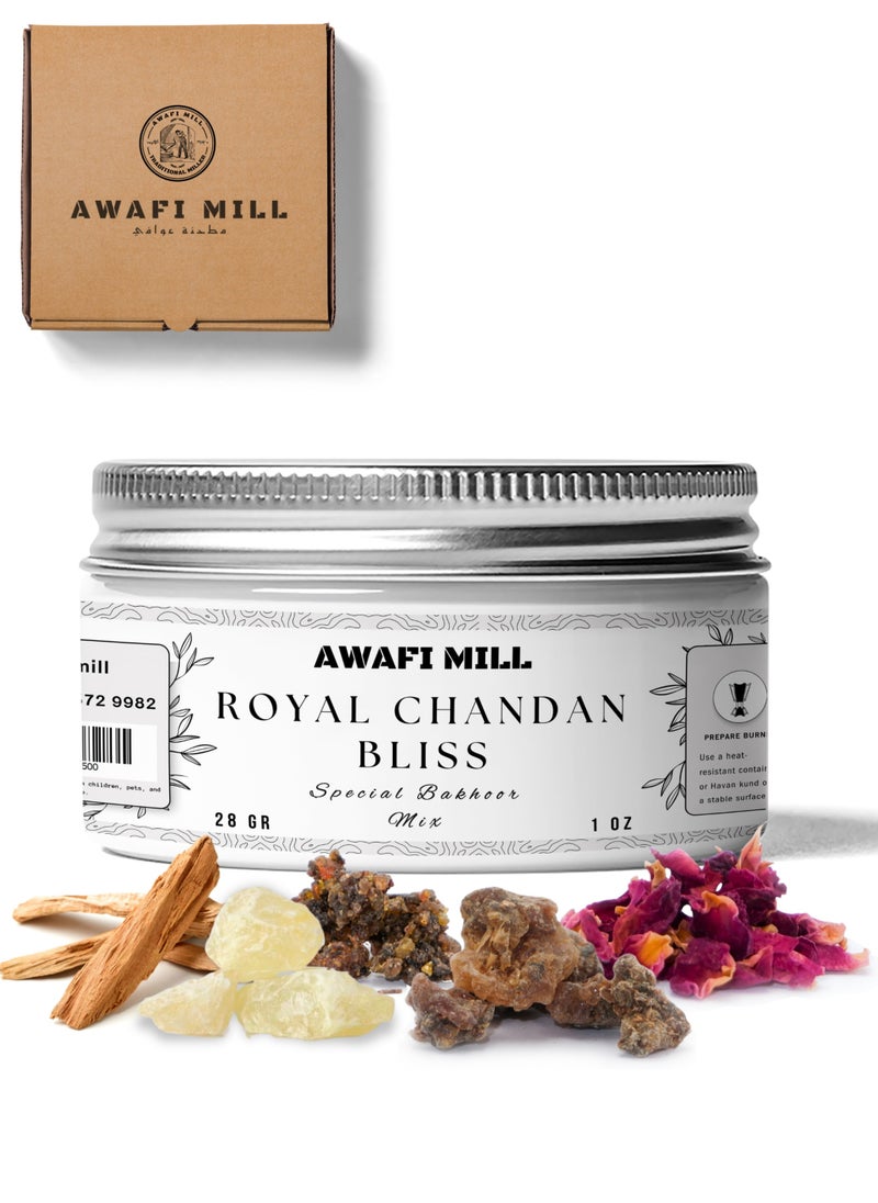 Awafi Mill - AWAFI MILL Royal Chandan Bliss Bakhoor Mix – Specially Crafted Incense for Spiritual and Aromatic Bliss - Image 1
