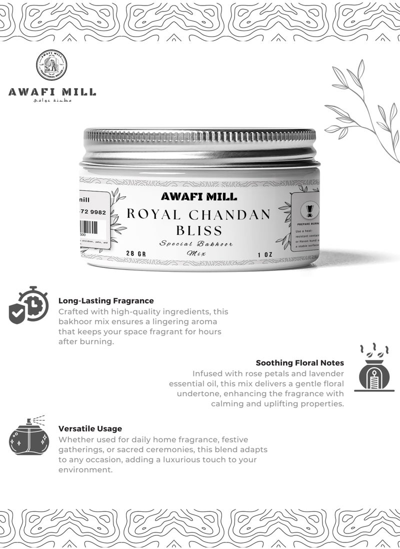 Awafi Mill - AWAFI MILL Royal Chandan Bliss Bakhoor Mix – Specially Crafted Incense for Spiritual and Aromatic Bliss - Image 1