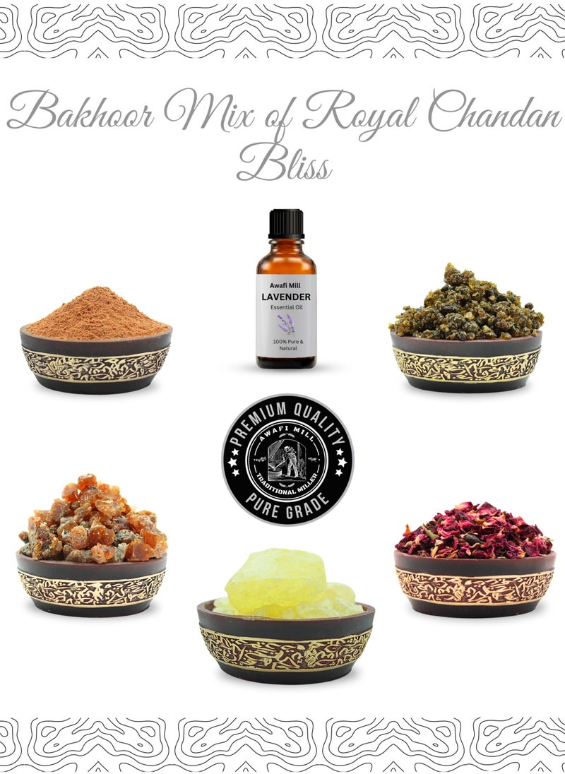 Awafi Mill - AWAFI MILL Royal Chandan Bliss Bakhoor Mix – Specially Crafted Incense for Spiritual and Aromatic Bliss - Image 1